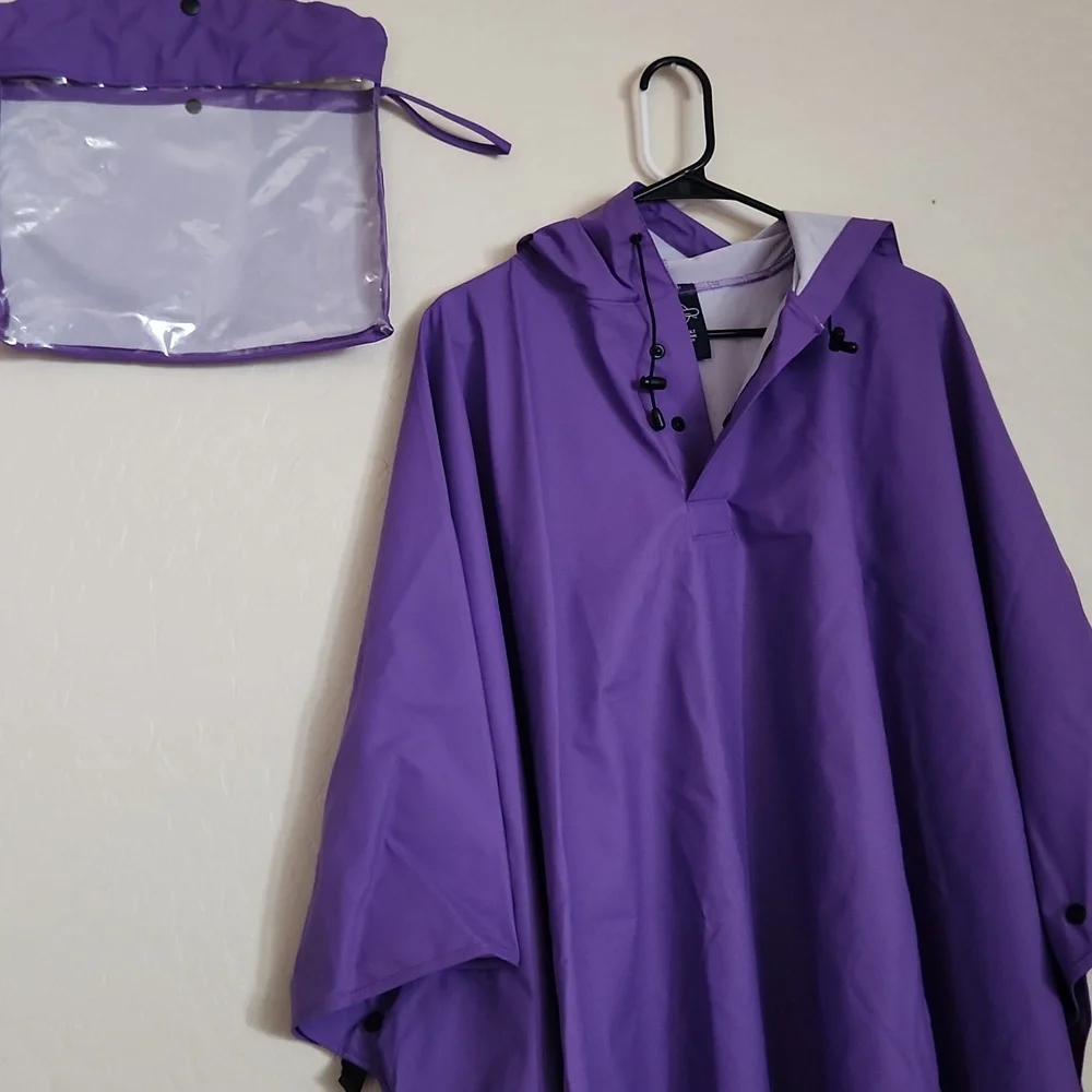 Charles River Apparel Lavender Hooded Poncho